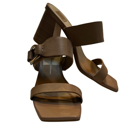 Dolce Vita Tan Block Heel Sandals - Picture 2 of 6
